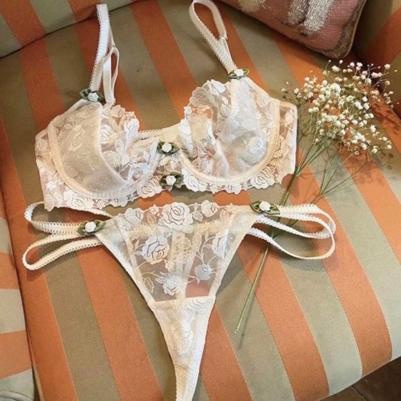 For Love & Lemons Sweetheart Lace 2 Piece Set 🧡 - Picture 11 of 14